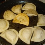 cooking pierogi