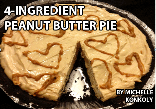 4-ingredient peanut butter pie that's healthy-ish.